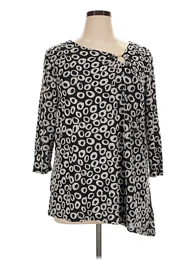 Ruby Rd. 3/4 Sleeve Blouse In Black