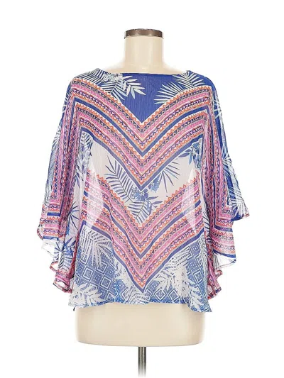 Pre-owned Ruby Rd. 3/4 Sleeve Blouse In Blue