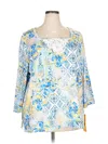 Ruby Rd. 3/4 Sleeve Blouse In Blue