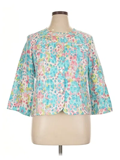 Pre-owned Ruby Rd. 3/4 Sleeve Blouse In Blue