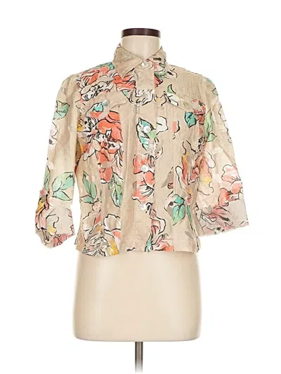 Pre-owned Ruby Rd. 3/4 Sleeve Blouse In Brown