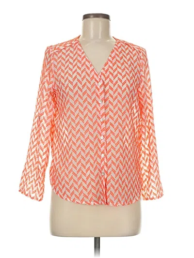 Pre-owned Ruby Rd. 3/4 Sleeve Blouse In Orange