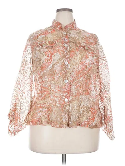 Pre-owned Ruby Rd. 3/4 Sleeve Blouse In Pink