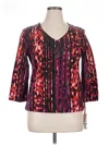 Ruby Rd. 3/4 Sleeve Blouse In Purple