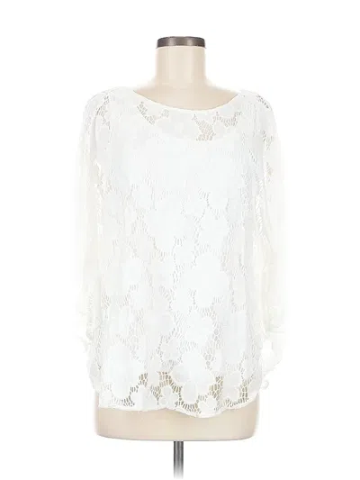 Pre-owned Ruby Rd. 3/4 Sleeve Blouse In White