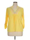 Ruby Rd. 3/4 Sleeve Blouse In Yellow