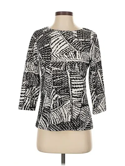 Pre-owned Ruby Rd. 3/4 Sleeve T-shirt In Silver