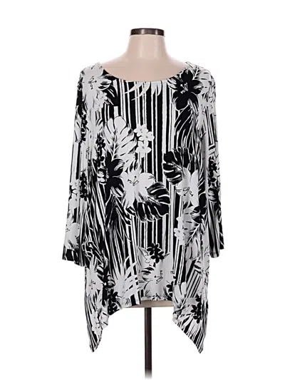 Pre-owned Ruby Rd. 3/4 Sleeve T-shirt In Black