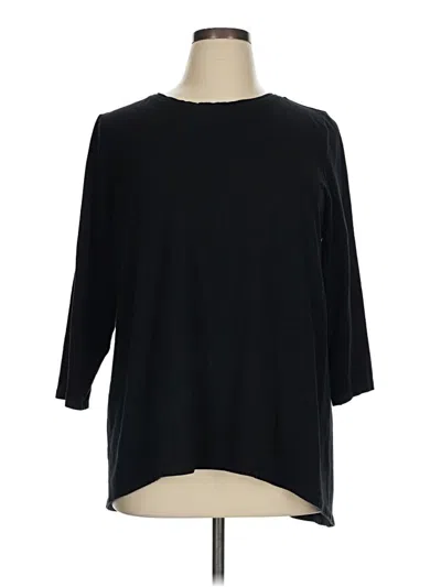 Pre-owned Ruby Rd. 3/4 Sleeve T-shirt In Black