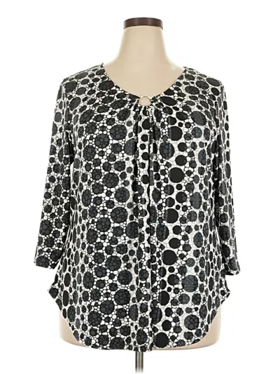 Pre-owned Ruby Rd. 3/4 Sleeve T-shirt In Black
