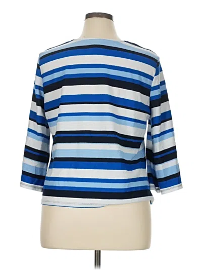 Pre-owned Ruby Rd. 3/4 Sleeve T-shirt In Blue