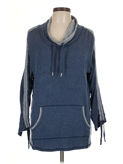 Pre-owned Ruby Rd. 3/4 Sleeve T-shirt In Blue