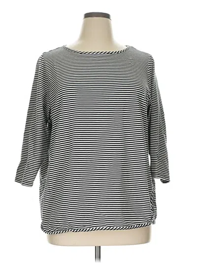 Pre-owned Ruby Rd. 3/4 Sleeve T-shirt In Gray