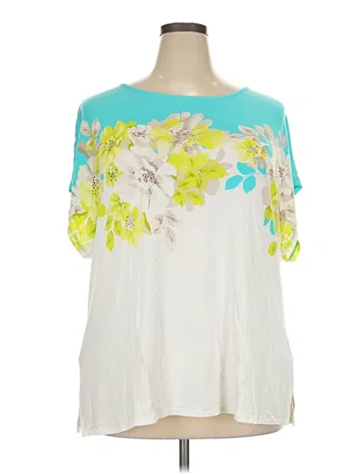 Pre-owned Ruby Rd. 3/4 Sleeve T-shirt In Ivory