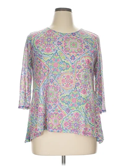 Pre-owned Ruby Rd. 3/4 Sleeve T-shirt In Pink
