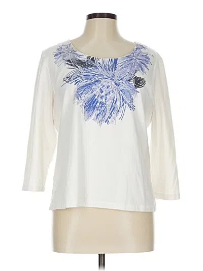 Pre-owned Ruby Rd. 3/4 Sleeve T-shirt In White