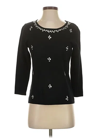 Pre-owned Ruby Rd. Cardigan Sweater In Black