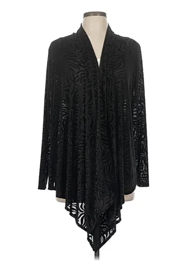 Pre-owned Ruby Rd. Cardigan Sweater In Black