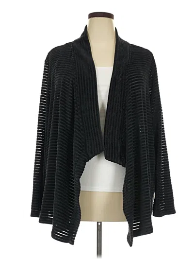Pre-owned Ruby Rd. Cardigan Sweater In Black