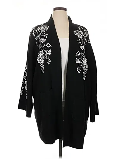 Pre-owned Ruby Rd. Cardigan Sweater In Black
