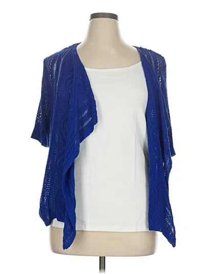 Pre-owned Ruby Rd. Cardigan Sweater In Blue