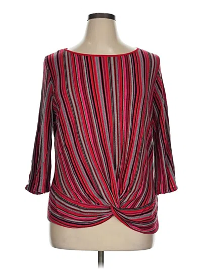 Pre-owned Ruby Rd. Cardigan Sweater In Red