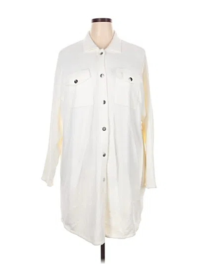 Pre-owned Ruby Rd. Cardigan Sweater In White