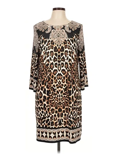 Ruby Rd. Casual Dress In Brown