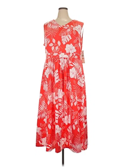 Ruby Rd. Casual Dress In Red