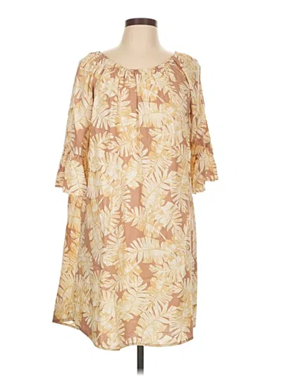 Pre-owned Ruby Rd. Casual Dress In Tan