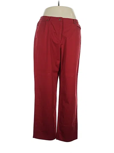 Pre-owned Ruby Rd. Casual Pants In Burgundy