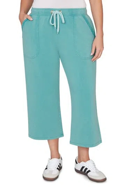 Ruby Rd. Ruby Rd Crop French Terry Pants In Blue