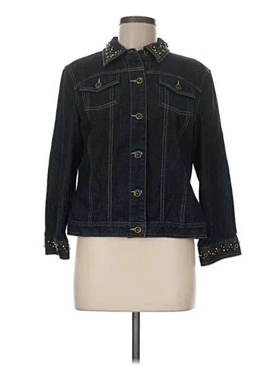 Pre-owned Ruby Rd. Denim Jacket In Black