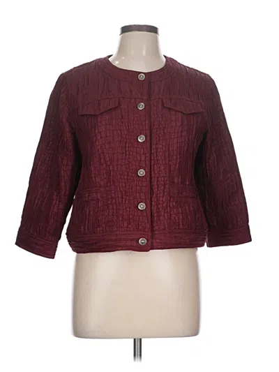 Pre-owned Ruby Rd. Jacket In Burgundy