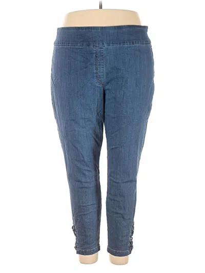 Pre-owned Ruby Rd. Jeggings In Blue