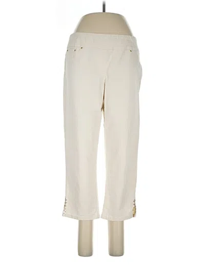 Pre-owned Ruby Rd. Jeggings In Ivory