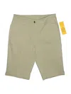 Ruby Rd. Khaki Shorts In Green