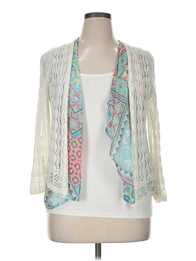 Pre-owned Ruby Rd. Kimono In Ivory
