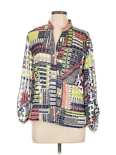 Pre-owned Ruby Rd. Long Sleeve Blouse In Blue