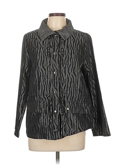 Pre-owned Ruby Rd. Long Sleeve Blouse In Gray