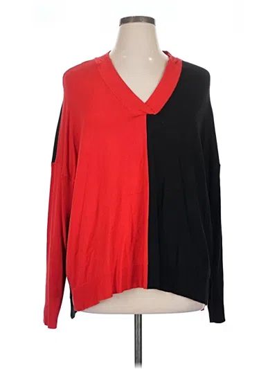 Pre-owned Ruby Rd. Long Sleeve T-shirt In Red