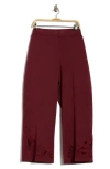 Ruby Rd. Ruby Rd Novelty Scuba Knit Pants In Red