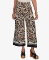 Ruby Rd. Petite Damask Textured Elastic Waist Pants In Multi