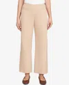 Ruby Rd. Petite Embroidered Stretch Pull-on Pants In Nude