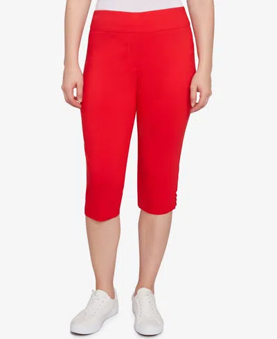 Ruby Rd. Petite Ladder Hem Americana Clamdigger Pullover Pants