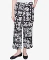 Ruby Rd. Petite Lotus Patchwork Crepe Capri Pants