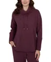 Ruby Rd. Petite Oversized Cowl Neck Long-sleeve Pullover In Brown