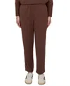 Ruby Rd. Petite Pull-on Straight Knit Pants In Brown