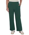 Ruby Rd. Petite Pull-on Wide-leg Knit Pants In Red