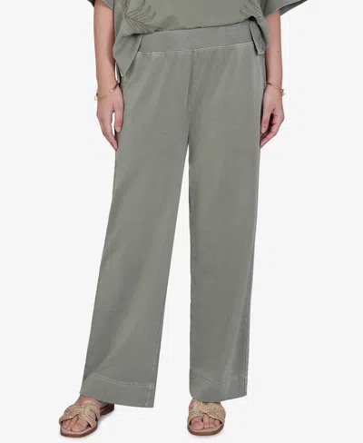Ruby Rd. Petite Snow Wash Elastic Waist Pants In Multi